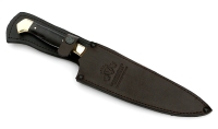 Нож Шеф №8 сталь Х12МФ, рукоять черный граб, латунь - _MG_6117.jpg