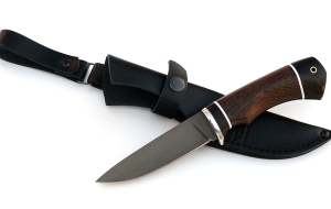 Нож Жерех сталь Х12МФ, рукоять венге-черный граб