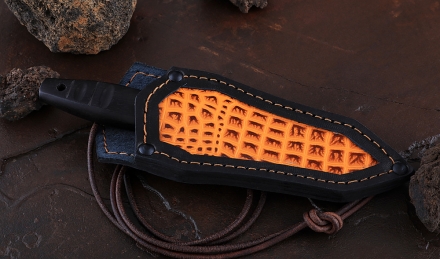 Нож Маугли сталь У8А воронение рукоять черный граб Нож Маугли сталь У8А воронение рукоять черный граб