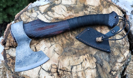 Топор Ермак-6 варка металлов: углерод+ ХВГ ясень брашированный (NEW) Топор Ермак-6 варка металлов: углерод+ ХВГ ясень брашированный (NEW)