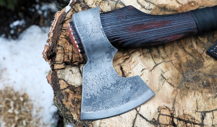 Топор Ермак-6 варка металлов: углерод+ ХВГ ясень брашированный (NEW) Топор Ермак-6 варка металлов: углерод+ ХВГ ясень брашированный (NEW)