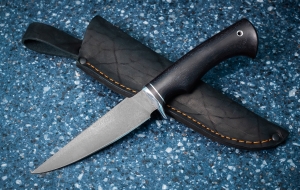 Нож Комар сталь х12мф рукоять черный граб