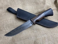 Нож Гриф сталь У8А рукоять черный граб - карельская береза коричневая