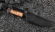 Нож Амур дамаск с долом, рукоять береста