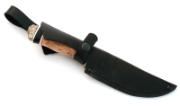 Нож Анчар сталь Elmax, рукоять черный граб-карельская береза,мельхиор - IMG_4968.jpg