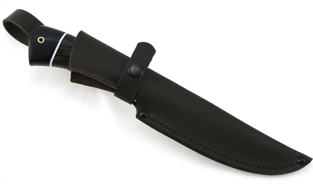 Нож Таежный сталь дамаск полный камень рукоять венге-черный граб Нож Таежный сталь дамаск полный камень рукоять венге-черный граб