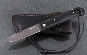 Складной нож Стриж, сталь булат, рукоять накладки акрил черный Складной нож Стриж, сталь булат, рукоять накладки акрил черный