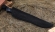 Нож Косуля сталь Х12МФ, рукоять карельская береза искусственный камень черный