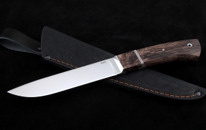 Нож Карачаевский бичак (бычак) Elmax карельская береза коричневая Нож Карачаевский бичак (бычак) Elmax карельская береза коричневая