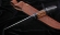 Нож из стали S390 «Ирбис-2» рукоять карбон железное дерево черный граб