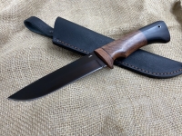 Нож Барракуда сталь У8А (воронение), рукоять черный граб - бубинга